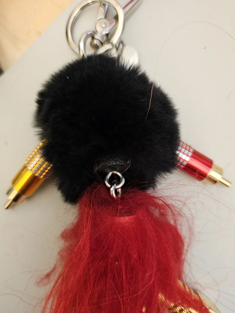 PRADA Rabbit Fur Robot Trick Keychain Bag Charm - Picture 5 of 9